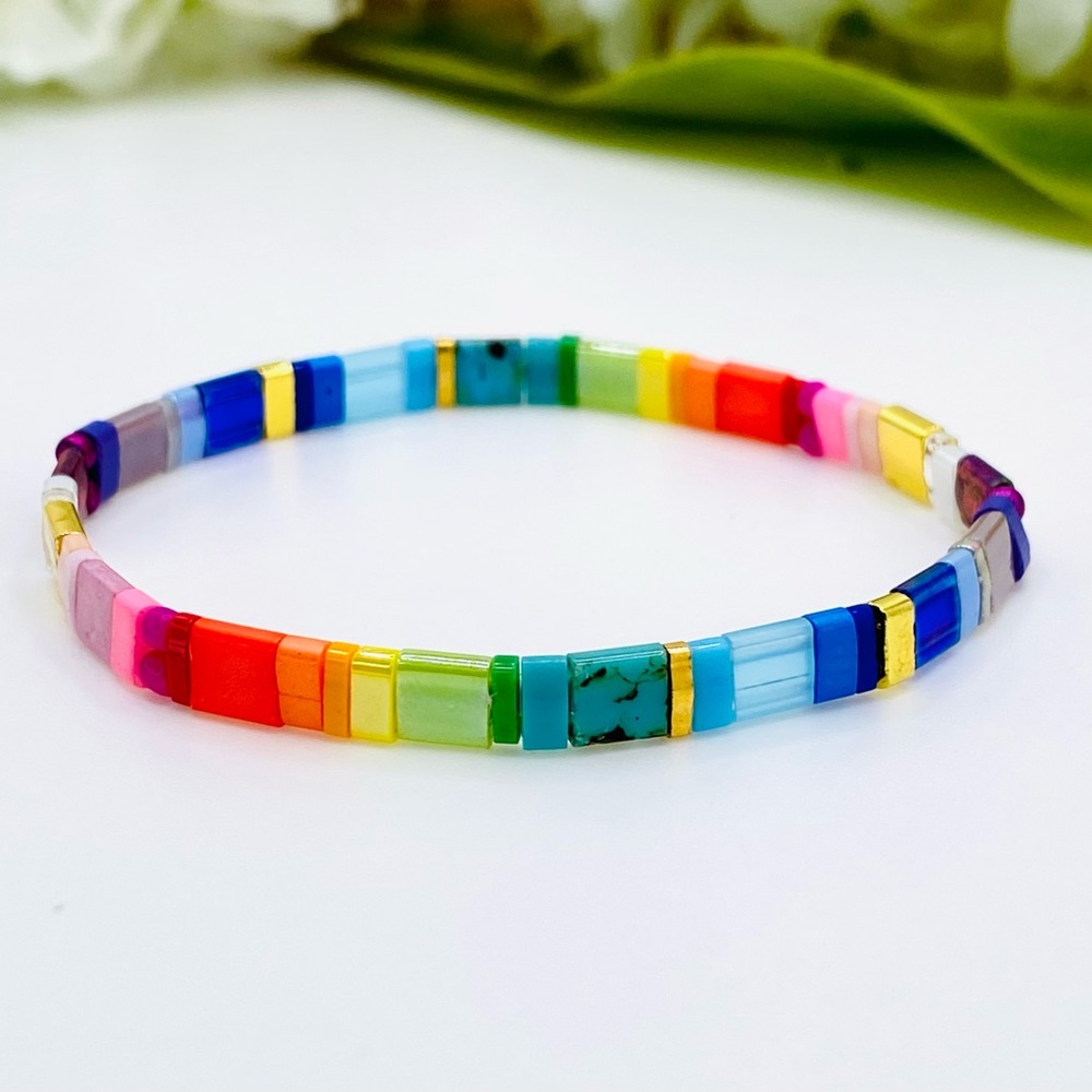 Miyuki Tila Bead Bracelet